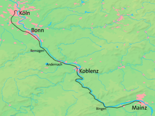 <span class="mw-page-title-main">West Rhine Railway</span> Railway line in Germany