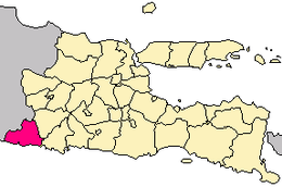 Reggenza di Pacitan – Mappa