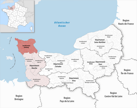 Locator map of Arrondissement Cherbourg 2017.png