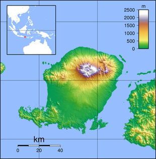 Động đất Lombok 2019 trên bản đồ Lombok