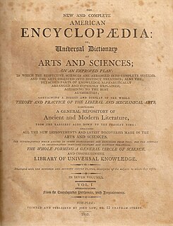 <i>Lows Encyclopaedia</i> Early American encyclopedia