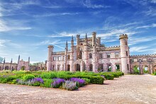 The present building called Lowther Castle was built in the early 19th century by Robert Smirke. Lowther Castle.jpg