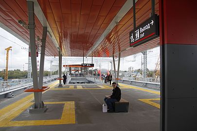 Estación Nizhegorodskaya MCC antes de la instalación de escaleras mecánicas (2016)