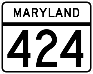 <span class="mw-page-title-main">Maryland Route 424</span>