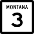 Montana Highway 3 işaretçisi