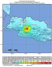 M 5.6 - 18 km WSW of Ciranjang-hilir, Indonesia (West Java) ShakeMap.jpg