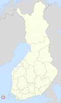 Kaart met de locatie van Mariehamn