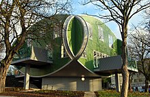 Maggie's Centre Nottingham, designed by Piers Gough. Smith helped design the interior. Maggies Cancer Care Center at Nottingham City Hospital.JPG