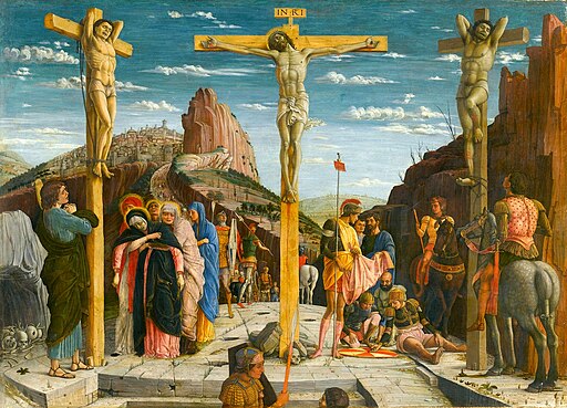Mantegna, Andrea - crucifixion - Louvre from Predella San Zeno Altarpiece Verona