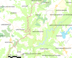 Poziția localității Saint-Hippolyte