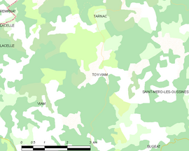 Mapa obce Toy-Viam