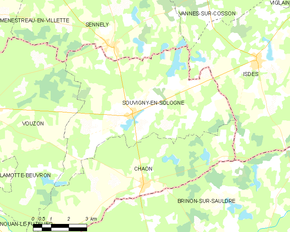 Poziția localității Souvigny-en-Sologne