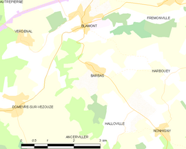 Mapa obce Barbas