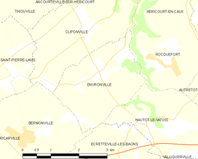 Poziția localității Envronville