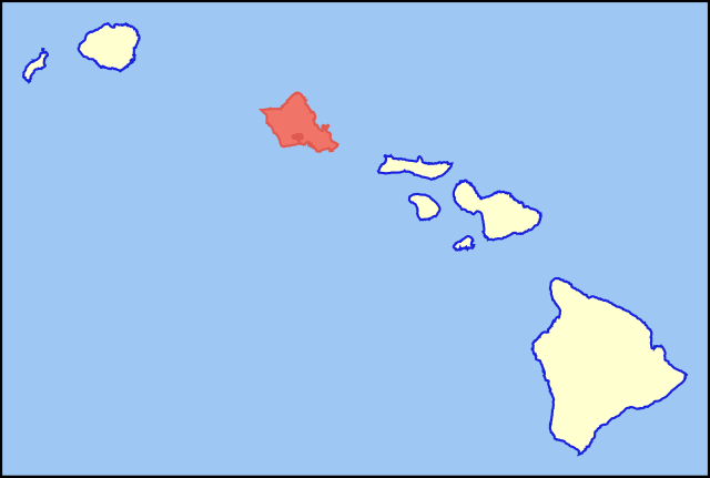Положення острова Оаху