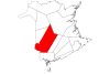 Map of New Brunswick highlighting York County.svg