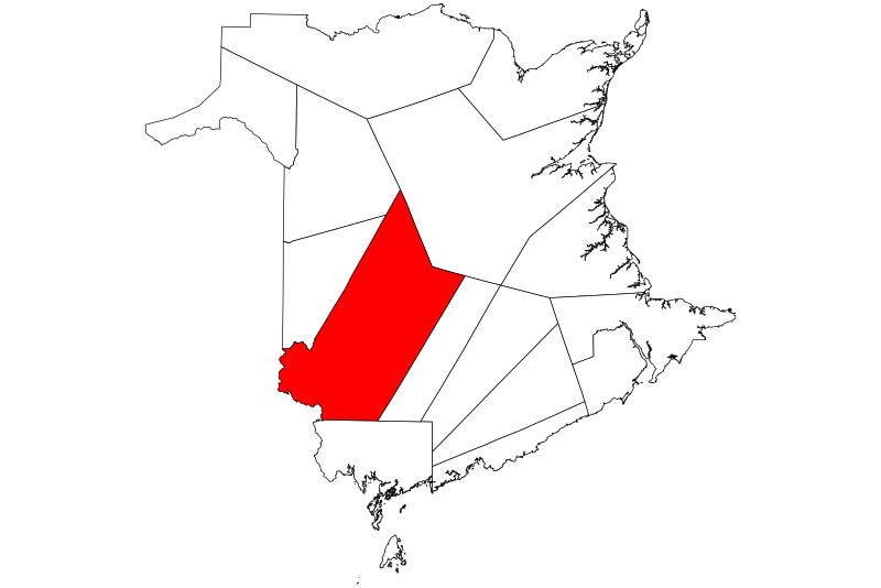 File:Map of New Brunswick highlighting York County.svg