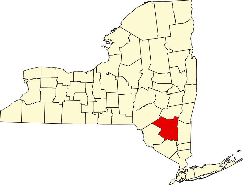 File:Map of New York highlighting Ulster County.svg