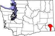 Map of Washington highlighting Garfield County.svg