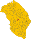 Map of comune of Sogliano Cavour (province of Lecce, region Apulia, Italy).svg