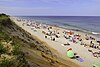 Atop a sand dune at Marconi Beach, Cape Cod