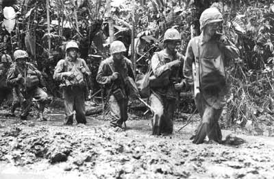 United States Marines on Bougainville in November 1943