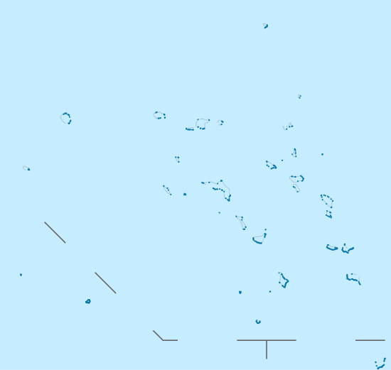 Kartta Marshallinsaarten lentokentistä