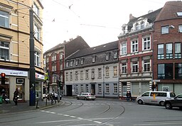 Martinstraße, Kreuzung an der Bilker Allee, Düsseldorf-Unterbilk