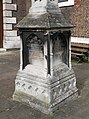 Memorial outside St Mary's Church in Rotherhithe.