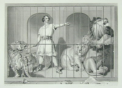 Van Amburgh in the Wild Cat Cage