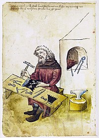 An illustration of a German locksmith, 1451. Mendel I 072 v.jpg