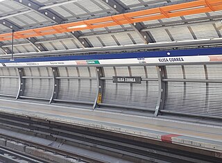 <span class="mw-page-title-main">Elisa Correa metro station</span> Santiago metro station