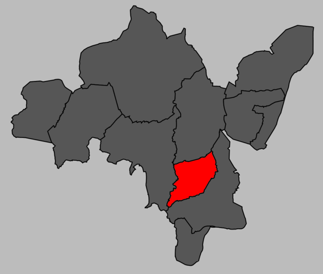 Localização no município de Maia
