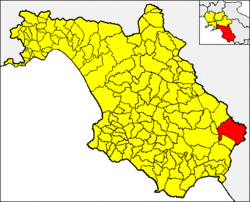 Montesano, Salerno Eyaleti içinde