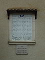 Les morts de la commune de Vilhosc, commune rattachée en 1975, sont présents sur une plaque séparée