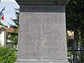 Le monument aux morts de Marsais, vue détaillée