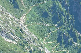 Vue depuis le Téléphérique des Glaciers