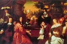 peinture : Buxtehude à la viole, Reinken au clavecin