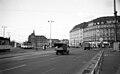 Német Demokratikus Köztársaság, Lipcse, Willy-Brandt-Platz a Főpályaudvar elől nézve. Fortepan 50450.jpg