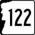 New Hampshire Route 122 marker