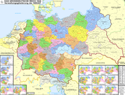 Map of Nazi Germany after expansion