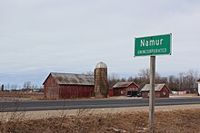 Namur, Wisconsin, a Belgian American settlement named after the Belgian city of Namur Namur Wisconsin.jpg