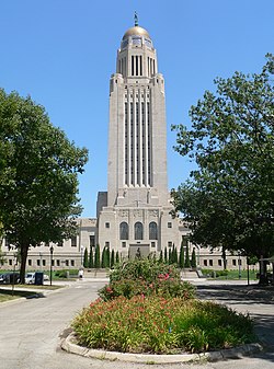 Nebraska State Capitol from W 1.JPG