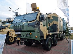 KrAZ-7634HE as a carrier vehicle for anti-ship missiles