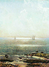 "Paesaggio marino".  1916. Museo d'arte regionale di Tomsk