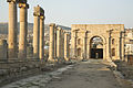 * Nomination North Gate, Jerash, Jordan --Poco a poco 21:01, 2 March 2012 (UTC) * Decline  Comment This one looks a little tilted. Saffron Blaze 21:08, 2 March 2012 (UTC) Better now? I corrected it 0,30 degrees, Poco a poco 09:03, 3 March 2012 (UTC)  Comment I still see issues that may be related to perspective distorsion. Do you have the original. Perhaps I can work it a bit and see what you think? Saffron Blaze 21:19, 6 March 2012 (UTC) I got some good help :) what do you think? --Poco a poco 21:49, 8 March 2012 (UTC) Tilt is corrected, but it is really too noisy.--Jebulon 14:18, 11 March 2012 (UTC) Well, although it is discarded, I fixed that noise --Poco a poco 20:11, 11 March 2012 (UTC)