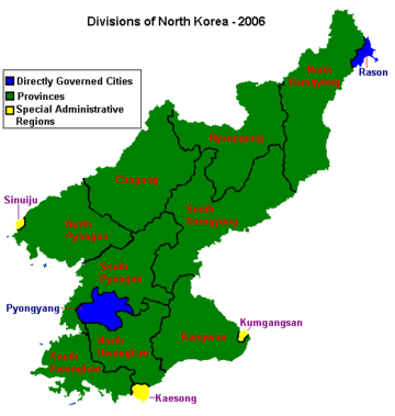 Provincies van Noord-Korea