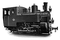 O&K catalogue Ndeg 800, page 67, O&K Rack Locomotives. Fig 9453, 2-2 gekuppelte Zahnradlokomotive, 125 PS fur Riggenbach-Leiterzahnstange, Spurweite 850 mm, Dienstgewicht ca 19000 kg.jpg