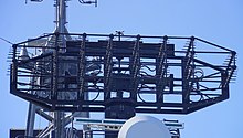 OPS-11C Radar(Front view) on board JS Hatakaze(DDG-171) at Port of Sakaisenboku 20141019.JPG