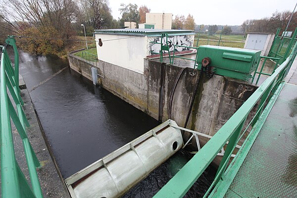 Pumping water site for artificial infiltration in Sojovice